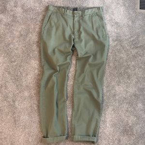 Jcrew Sutton 770 style khakis olive green 32/34
